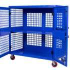 Blue Security Cage Quarter View Open LG