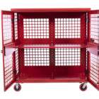 Red Security Cart Front View Open LG