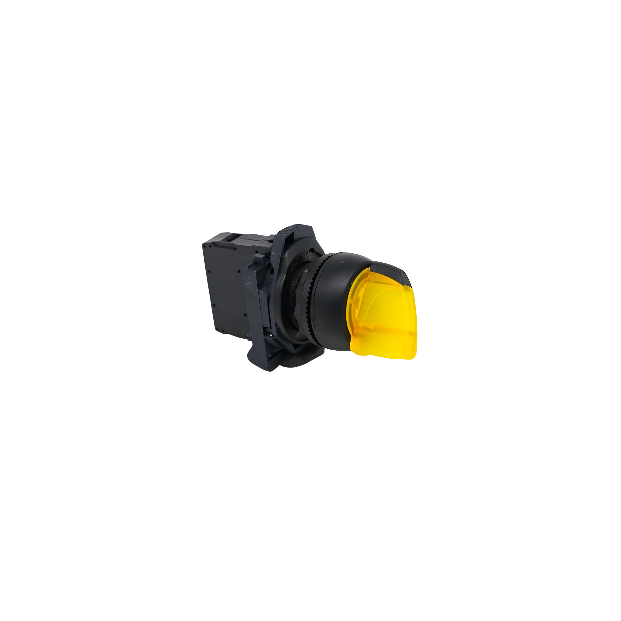 Parts Washer Replacement Parts, Parts & Accessories, Yellow Illuminated Selector 2-Position Contact Switch, 1792 Contact Switch, American Hawk Industrial, Dee-Blast