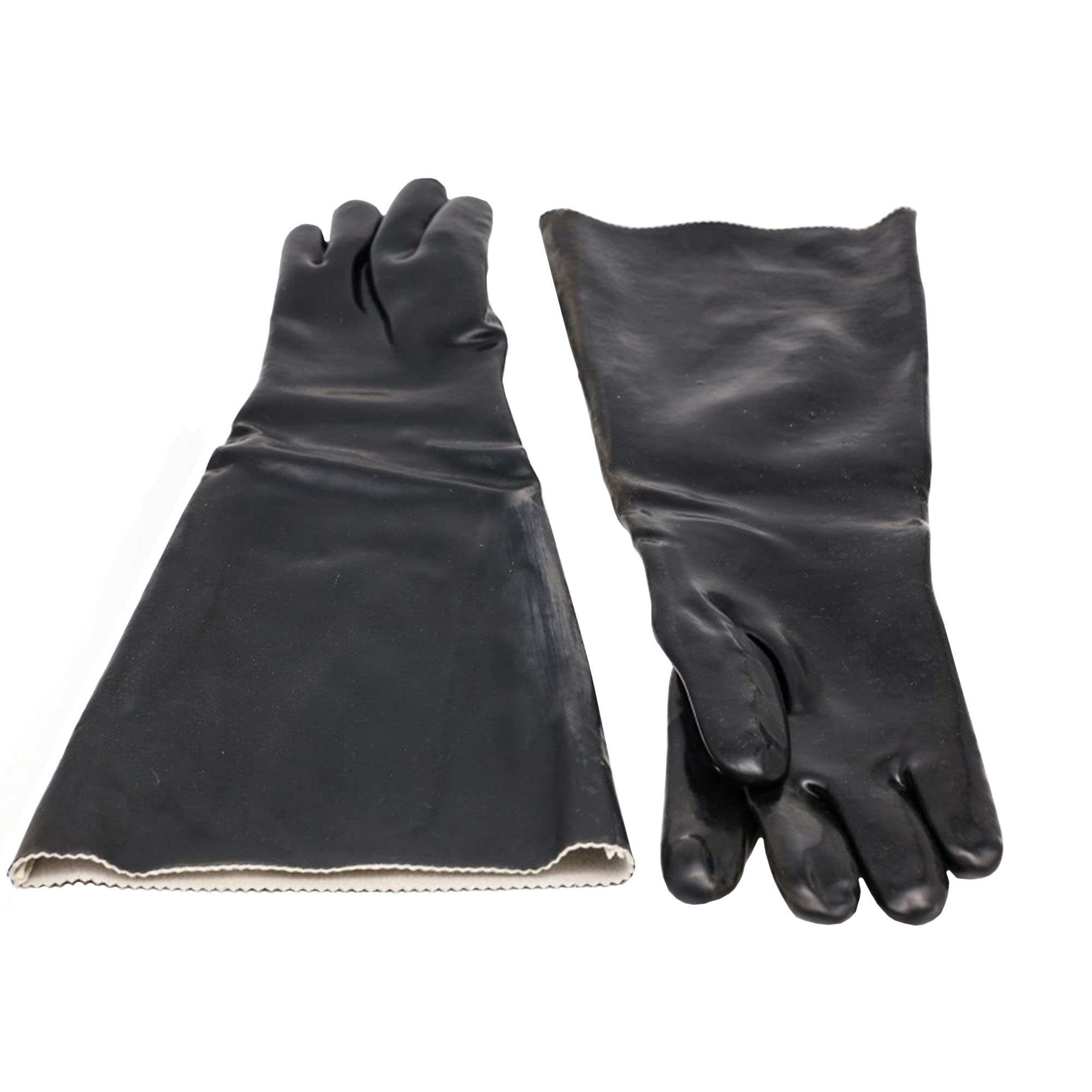 Cabinet Sandblaster Parts, Parts & Accessories, Rubber Sandblasting Gloves Cotton Lined 33", 3034 Rubber Gloves, American Hawk Industrial, Dee-Blast
